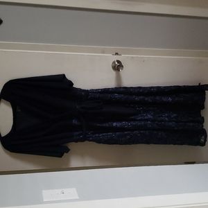 Gorgeous size 20W Alex Evenings Navy dress
